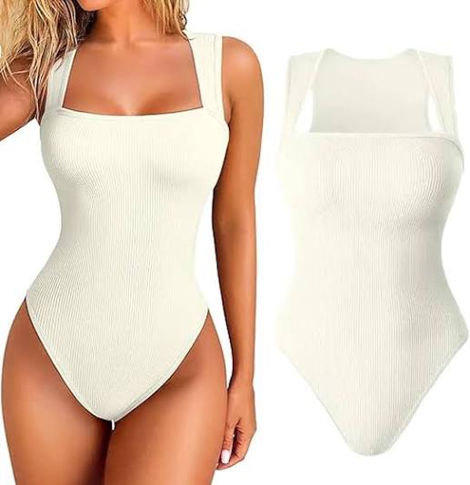 Body Moldeador Sin Mangas con Escote Cuadrado